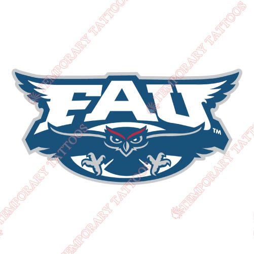 Florida Atlantic Owls Customize Temporary Tattoos Stickers NO.4376